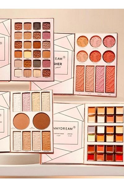 MAYDREAM Professional palette with a feminine touch - eyeshadow, lipstick, contour,