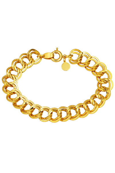 Bilezikci Samanyolu Kalemli Sarı Altın Bileklik