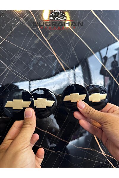 Muhtelif Chevrolet Logolu Jant Göbeği Arması Sticker 56 Mm 4 Adet