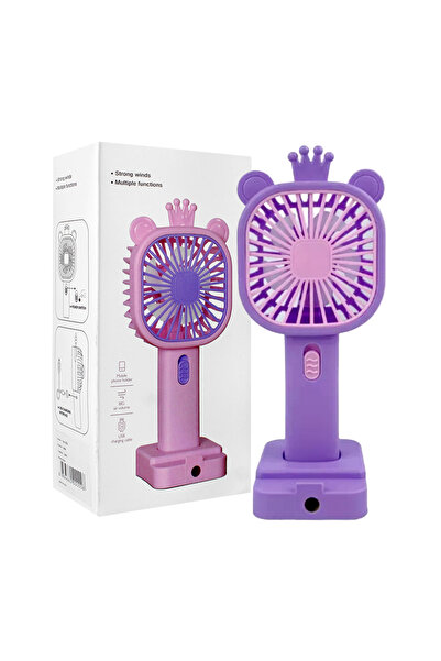 Limmy Şarj Edilebilir Fanlı Kulaklı Taçlı Kalemtraşlı Telefon Tutuculu Vantil...