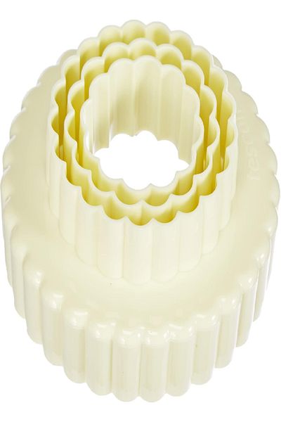 TESCOMA Double-Sided Flower Cookie Cutters, 6 Sizes, Plastic, Multicolor