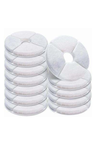 varioshop Set 12 Filtre Rezerva VarioShop® pentru dispenser apa, tip adapator fantana pentru caini si pisici,