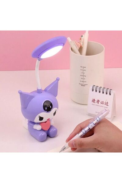 gifttime Sanrio Kawai Kuromi Led Şarzlı Çocuk Odası Masa Lambası