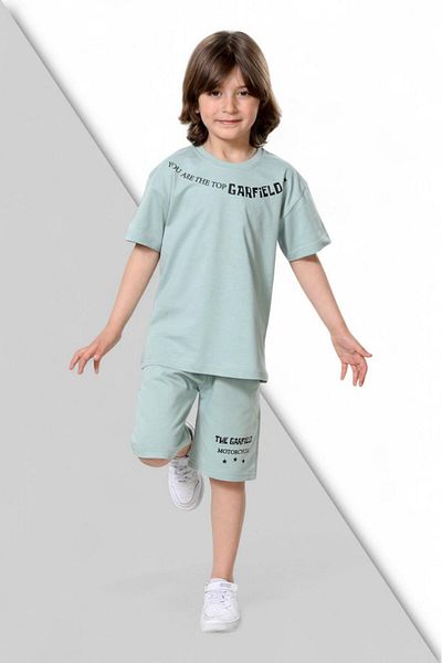 İFBA KİDS Garfield Back Printed Shorts Suit