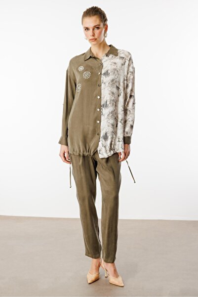 Moda İlgi Modailgi Beli Lastikli Yandan Cepli Rahat Kesim Pantolon - 15037 Orijinal