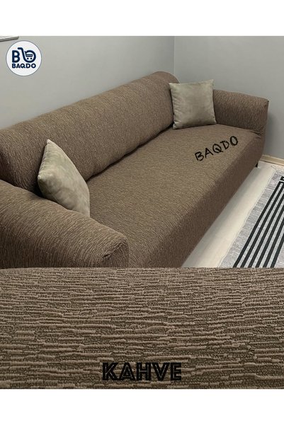 BAQDO Jakarlı 3kişilik Koltuk Örtüsü , Çekyat, Kanepe ,koltuk Kılıfı 1 Adet