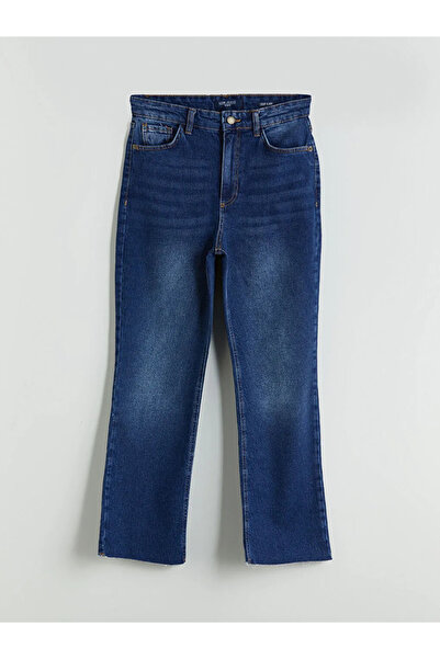 LC Waikiki Lcw jeans indigo crop flare women's jean pants