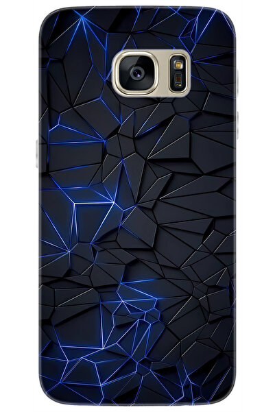 Ceppare Samsung Galaxy S7 (SM-G930F) Uyumlu Kılıf Desen Baskı Silikon Prizmat...