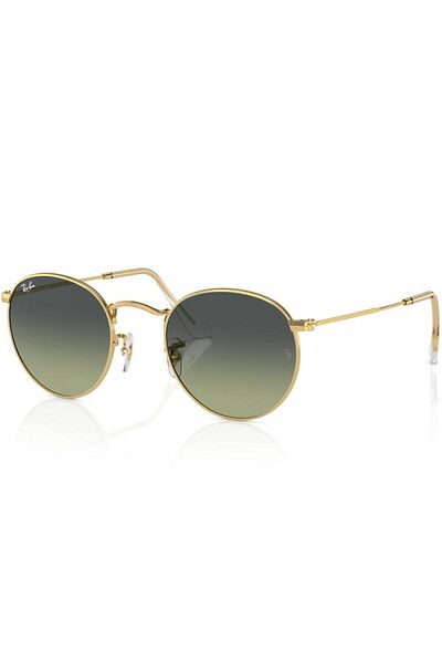 Ray-Ban Ochelari de soare bărbătești Ray-Ban RB3447 001/BH, Auriu, Rotunzi, 50 mm