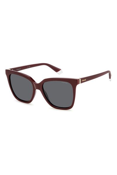 Polaroid Ochelari de soare Polaroid pentru femei PLD 4155/S/X LHF/M9, Bordeaux, Fluture, 55 mm