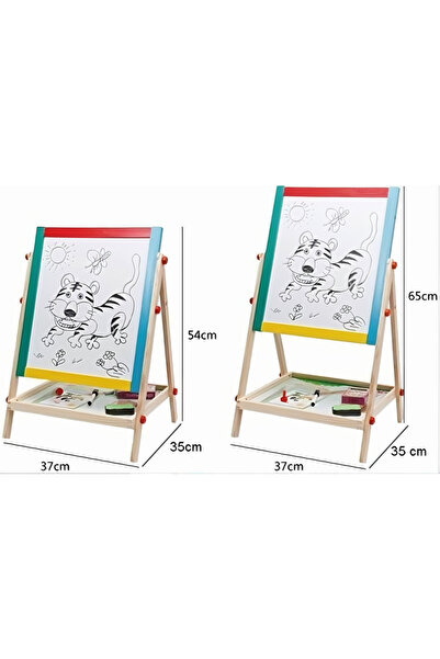 varioshop VarioShop® Πολυλειτουργική Περιστρεφόμενη Επιφάνεια 2 σε 1 για Παιδιά, με Μαγνητική Πλευρά και Πλευρά με Κιμωλία, Σετ