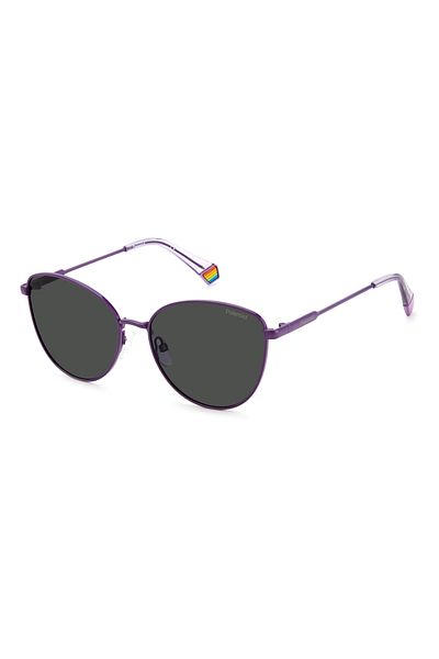 Polaroid Women's Sunglasses PLD 6188/S B3V/M9, Purple, Butterfly, 55 mm