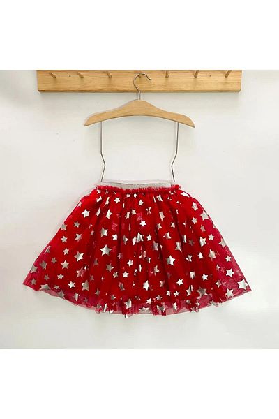 Çocuksan Baby&Kids Wear Star Printed - Girl's Tulle Skirt, 23 April 29 October 19 May Wedding Birthday Party