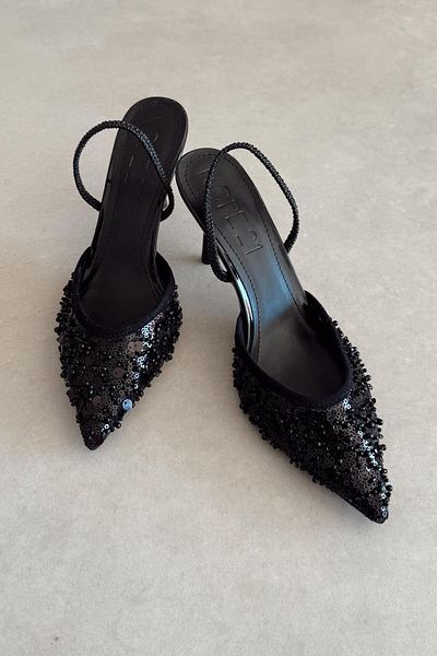 nope21shoess Sliletto negru de lux