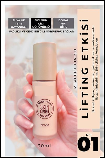 Nera Classy Skin Lifting 30ml - Firming Foundation Spf30 - Creamy Textured Foundation That Firms and Cares