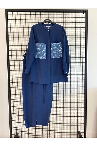 Armine Trend 2025 New Season Modaayka Pockets Sequin Detailed Trousers Suit 25Dsb679