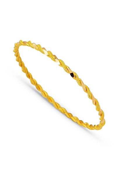 22 Ayar Altın İşçiliksiz 12 Gram İkili Burma Bilezik