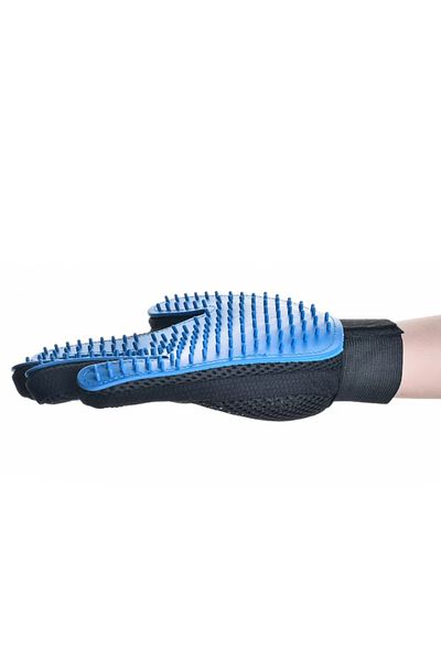 varioshop Manusa perie, VarioShop®, pentru periaj si masaj, caini si pisici, albastra