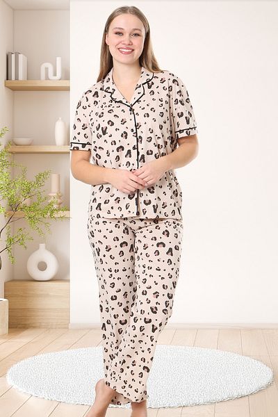 Bella Linda Buttoned Cotton Women's Pajama Set