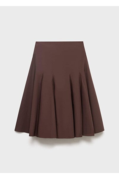 MANGO Woman Pileli midi etek