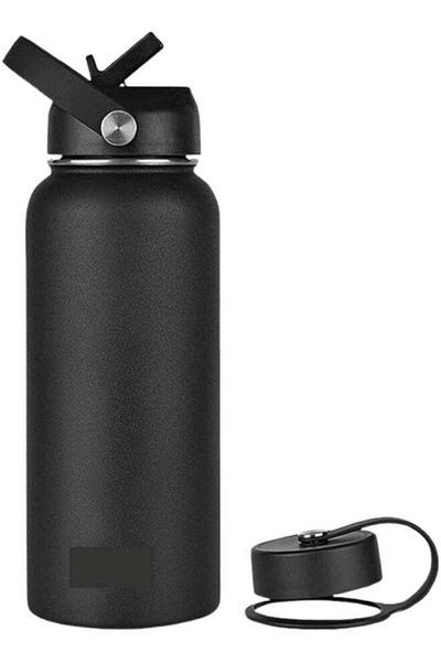 Generic 32oz Insulated Metal Vacuum Flask Sport Bottle, Double Wall 304 Stainless Steel, BPA Free, R