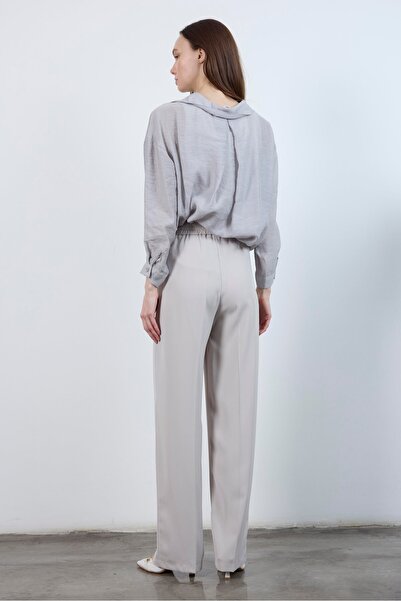 NANTİREA Pleated Palazzo Pants Women