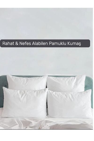embays collection [4 Pieces] Premium 50X70Cm Zippered Pillow Inner Case, Cotton Pillow Mattress, Pillow Case,