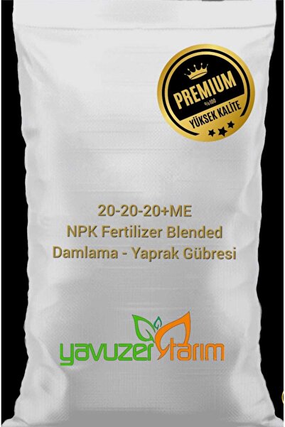 Yavuzer Tarım 20 20 20 Te Npk ve Micro Besin Elementli Kompoze Yaprak ve Daml...