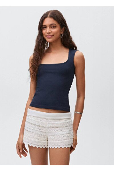 Mango Teen Askılı örgü bluz