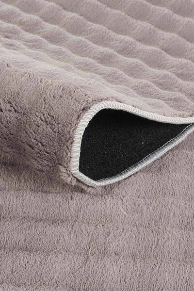 tropikal home Bubble Puffy Post Peluş Kesme Halı Yolluk Kaymaz Taban Yıkanabi...