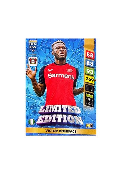 Panini Fifa 365 Adrenalyn XL 2025 Limited Edition Victor Boniface Footballer Card