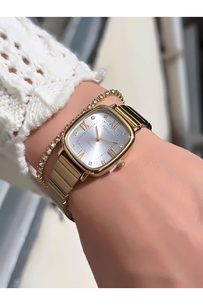Ferrucci Steel Cord Roman Numbers Women's Wristwatch 3 Atm Waterproof with 2 Years Warranty