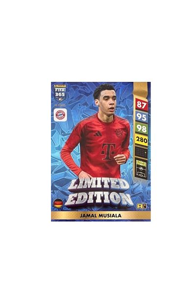Panini Fifa 365 Adrenalyn XL 2025 Limited Edition Jamal Musiala Footballer Card