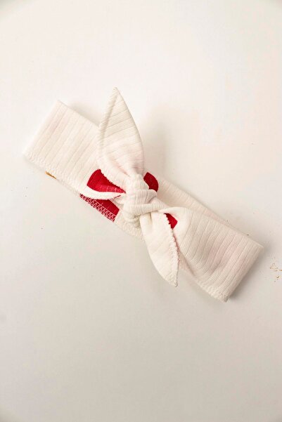 Çocuksan Baby&Kids Wear Baby Girls Romper Set - Heart Pattern, Cotton, Button and Bow Detail + Headband