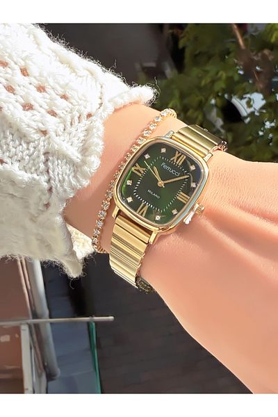 Ferrucci Steel Cord Roman Numbers Women's Wristwatch 3 Atm Waterproof with 2 Years Warranty