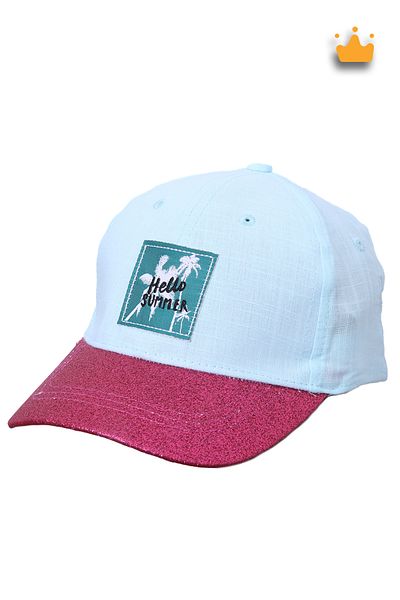 Kitti 4-8 Years 52cm Girl Adjustable Confetti Pattern Hat Cap Cap Mint Y820008