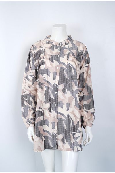 MUSTÜN Judge Collar Woven Shirt
