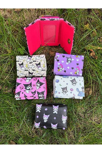 DerinHome Kuromi Wallet Wide Size Child Teenage Wallet