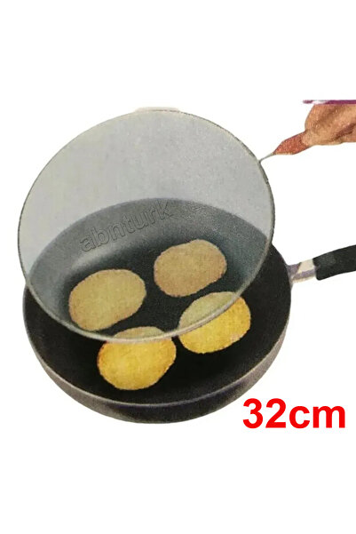 abnturk 32cm Yağ Sıçratmaz Çelik Tel Süzgeç Kızartma Tavası Yağ Sıçrama Önley...