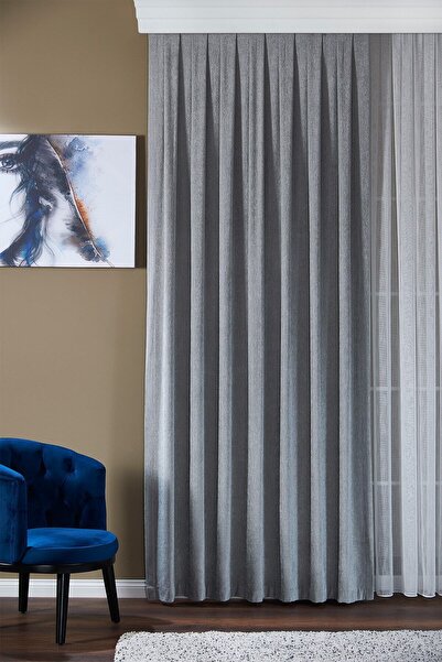 Elen's ستارة خلفية من الفسكوز المخملي باللون الرمادي الفضي مع صدى إضافي