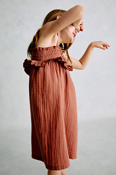 H&M Pamuklu Muslin Elbise