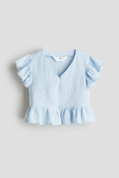 H&M Pamuklu Muslin Bluz