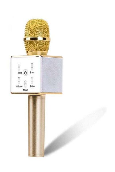 Generic Portable Wireless Karaoke Microphone Gold