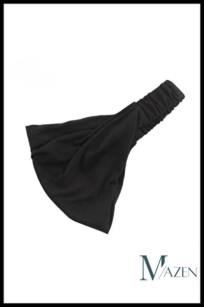 MAZEN المظلة السوداء - شريط رياضي ويوجا واسع ومرن لتعافي الشعر