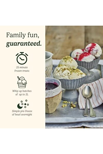 Cuisinart Deluxe Ice Cream Maker, Frozen Yogurt Maker & Sorbet Maker, 2L capacity, Silver ICE30BCU