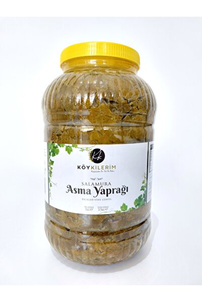 KÖYKİLERİM (2025 MAHSULÜ) Manisa Salamura Yaprak 5kg’lık Bidon Net:3.5 Kg