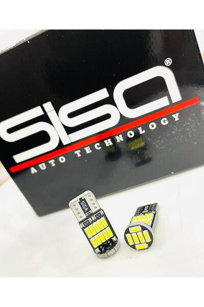 SİSA SENİSTESENAL T10 Led 26 Ledli W5w Canbus Metal Ultra Power Beyaz Park Plaka Tavan Ampulü