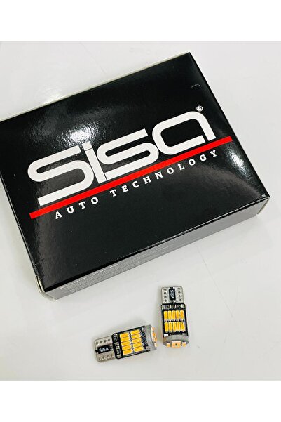 SİSA SENİSTESENAL T10 Led 26 Ledli W5w Canbus Metal Ultra Power Turuncu Park Plaka Tavan Ampulü