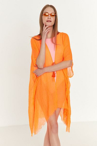 MARBERRY Orange Women's Pareo Beach Dress