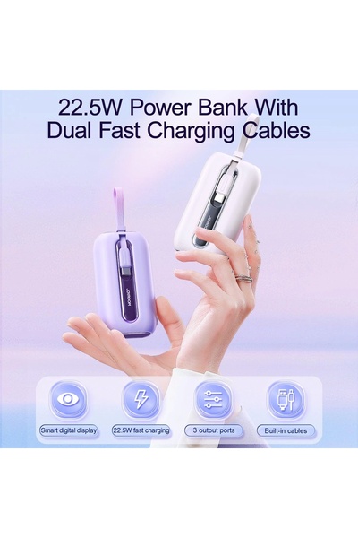 Joyroom 22.5W Mini Kablolu Power Bank 10.000 mAh